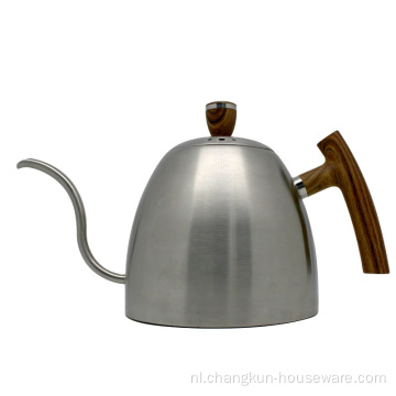 Reda Hoogwaardig houten handvat email Koffie Kettle